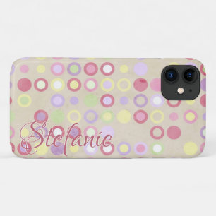Retro Polka Dots (beige) iPhone 11 Case