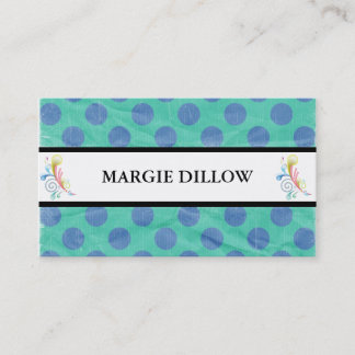 Retro Polka Dots Business Cards