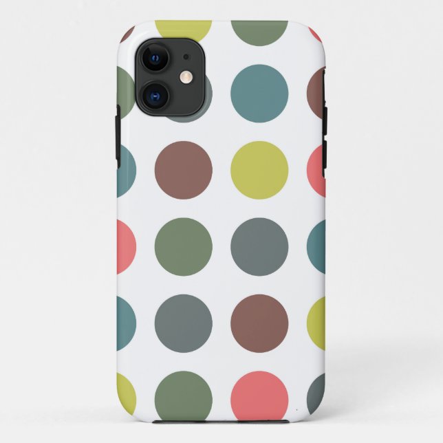 retro polka dots Case-Mate iPhone case (Back)