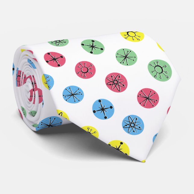 Retro Polka Dots Tie (Rolled)
