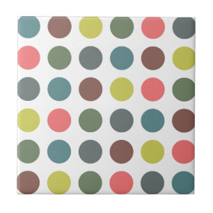 retro polka dots tile