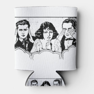 Retro Polyamory - Throuple - Spooning - Triad Can Cooler