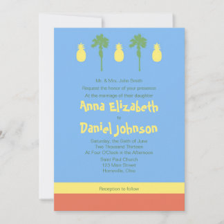 Retro Polynesia Invitation