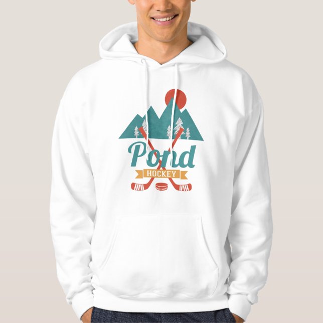 Retro Pond Hockey Hoodie (Front)