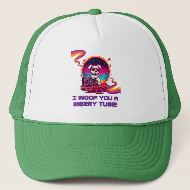 Retro Poochie Dreamscape Trucker Hat (Front)