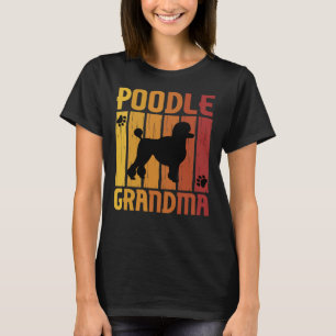 Retro Poodle Grandma Paws Funny Gift Idea For Dog  T-Shirt