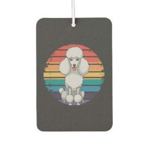 Retro Poodle Lover Dog Gifts for Poodle Owners Men Car Air Freshener