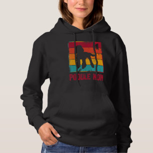 Retro Poodle Mum Owner Mother Pet Mama Dog Hoodie