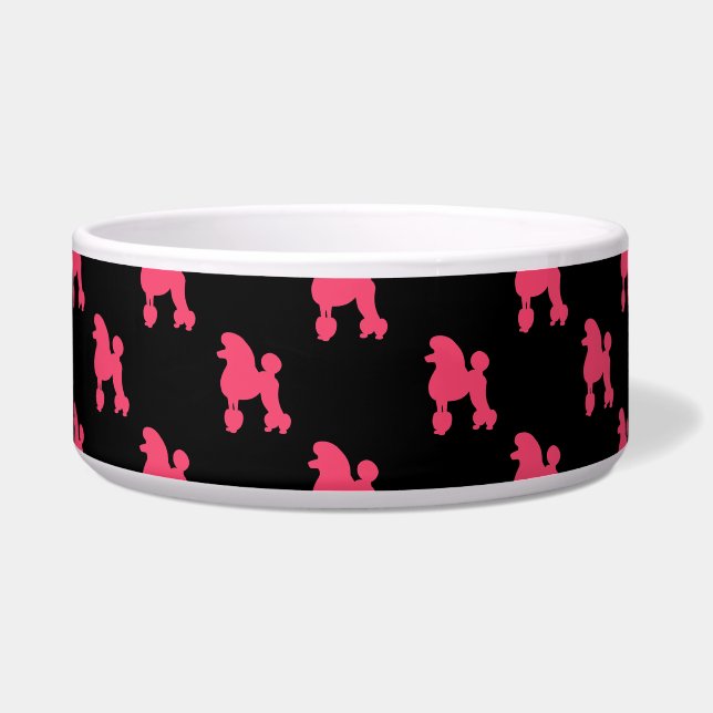 Retro Poodle Pattern - Pink and Black (Front)