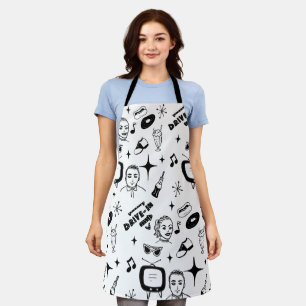 Retro Pop 1950's Style Nostalgic Graphics  Apron