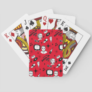 Retro Pop 1950's Style Nostalgic Graphics     Playing Cards