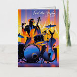 Retro Pop Abstract musical instruments dramatic Foil Greeting Card<br><div class="desc">Retro pop Abstract musical instruments, dramatic lighting, high energy, feel the rhythm At MotherEagle Inspires, we blend the soul-stirring power of poetry with beautifully crafted everyday items to create gifts that inspire, comfort, and elevate your space. Each product—from mugs and apparel to home décor and stationery—features original poems designed to resonate...</div>