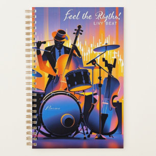 Retro Pop Abstract musical instruments dramatic Planner