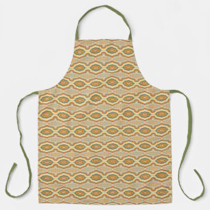 Retro Pop Art Abstract Geometric Wavy Pattern  Apron
