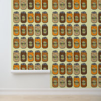 Retro Pop Art Beer Cans Man Cave