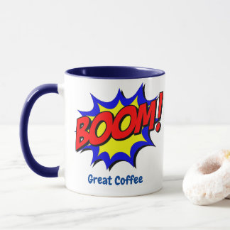 Retro Pop Art - Boom Designed Mug