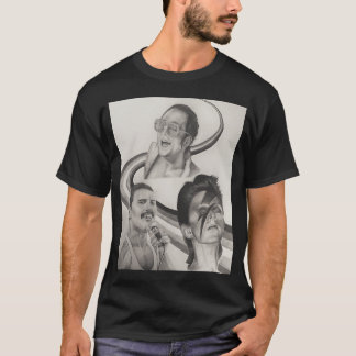 Retro Pop Art Character Sketch T-Shirt For Art Lov
