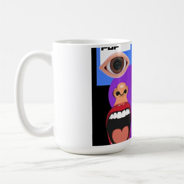 Retro pop art coffee mug (Left)