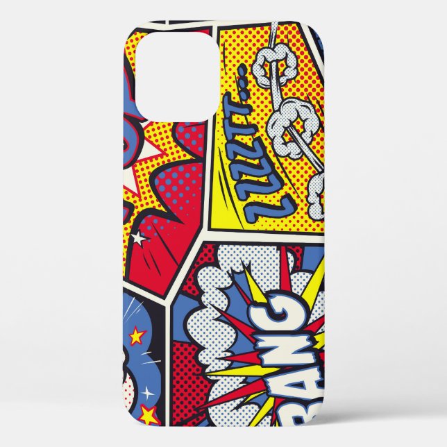 Retro pop art, comic shout pattern. Case-Mate iPhone case (Back)