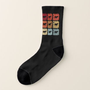 Retro Pop Art Donkey Mule Socks
