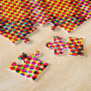 Retro Pop Art Mandala Jigsaw Puzzle