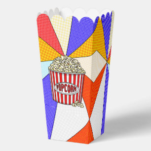 Retro Pop Art Popcorn Favour Box