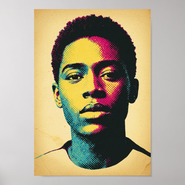 Retro Pop Art Portrait Print (Front)