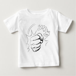 Retro Pop Art Smash Sketch Baby T-Shirt