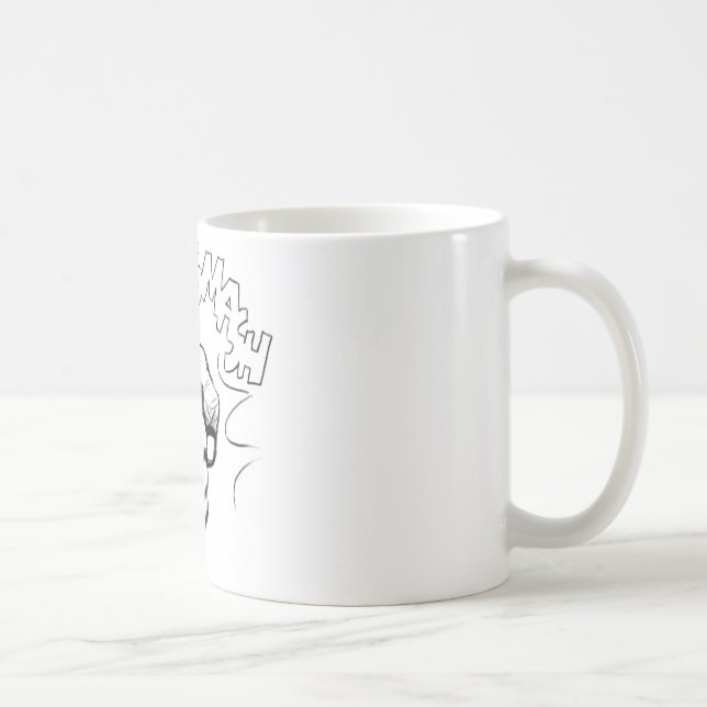 Retro Pop Art Smash Sketch Coffee Mug (Right)