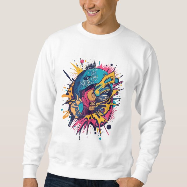 Retro Pop Art Tee – Bold Youth Design (Front)