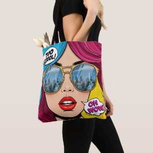 Retro Pop Art Tote Bag