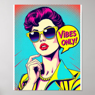 Retro Pop Art Vibes – Aesthetic Poster