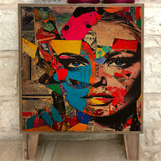 Retro Pop Art Woman Decoupage Tissue Paper