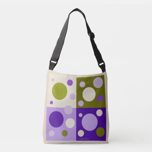 RETRO POP CIRCLE TOTE BAG.   (Front)