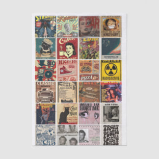 Retro Pop Culture Tissue Paper