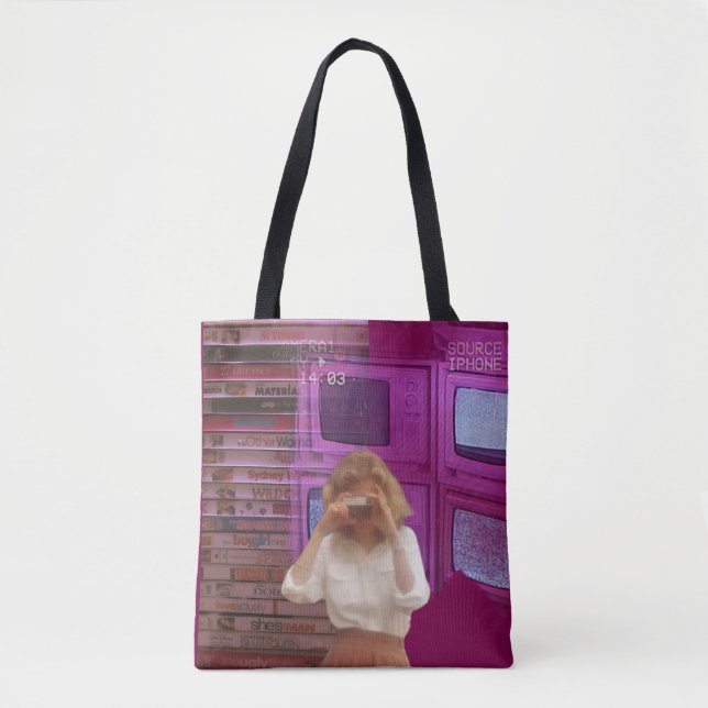retro pop culture tote bag (Front)