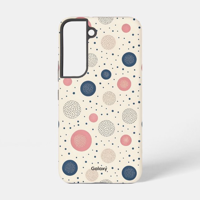 Retro Pop Dots Samsung Galaxy S22 Case (Back)