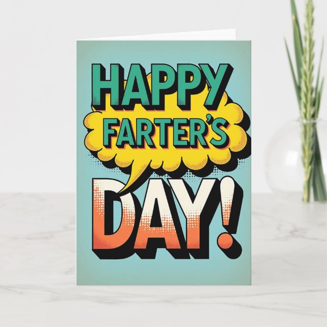 Retro Pop Farters Day Card (Front)