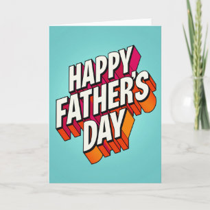 Retro Pop Fathers Day Card
