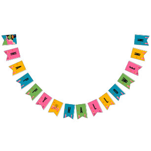 Retro Pop Halloween Vintage Costume Party Bunting