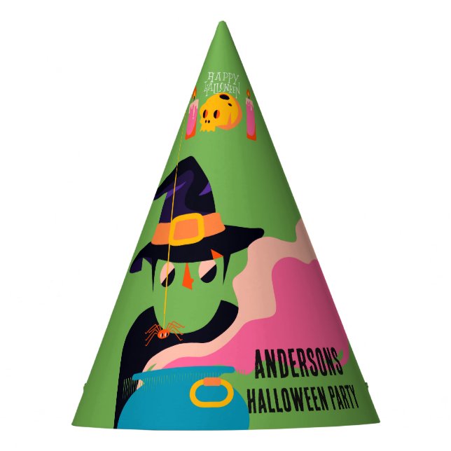 Retro Pop Halloween Vintage Costume Party Party Hat (Front)