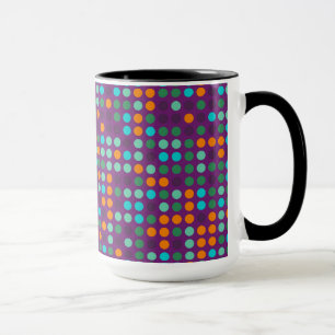 Retro Pop Polka Dot Mosaic Pattern #6 Mug