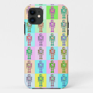 Retro Pop Robots iPhone 11 Case