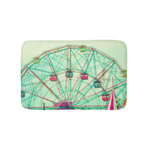 Retro Pop Summer Carnival Bath Mat