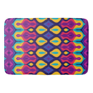 Retro Pop Teardrops Bold Bath Mat