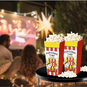 Retro Popcorn Design Favour Box