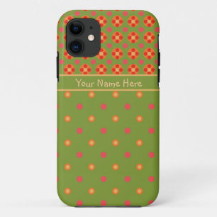 Retro Poppies and Polka Dots iPhone 5/5s Case