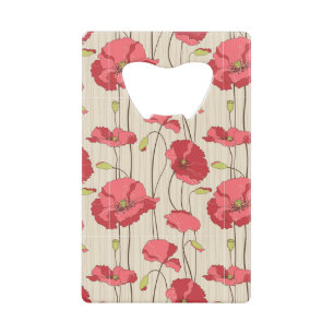 Retro Poppies Pattern