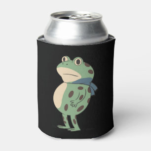 Retro Portland Frog Protest Anti Fascism Anti Ice Can Cooler