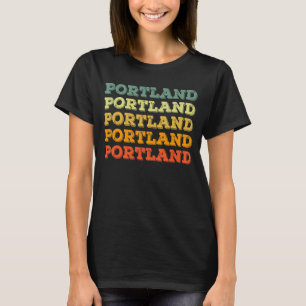 Retro Portland Oregon Vintage US State T-Shirt